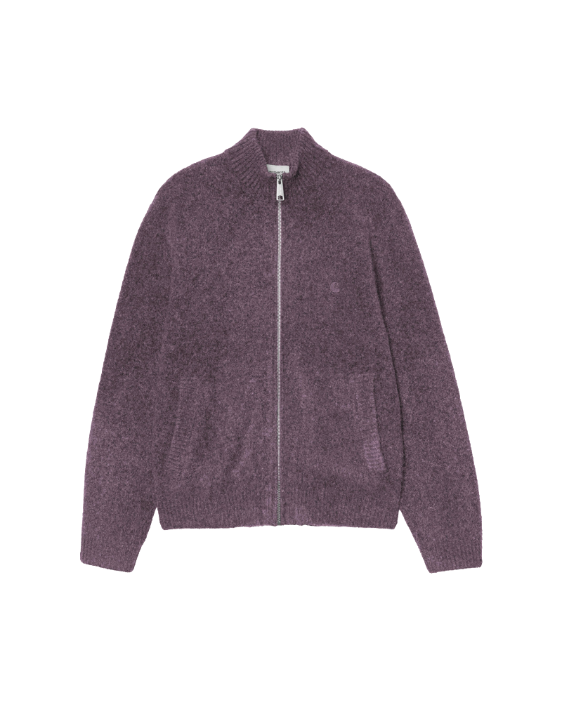 CURTIS SWEATER JACKET TANGLED SHADY PURPLE