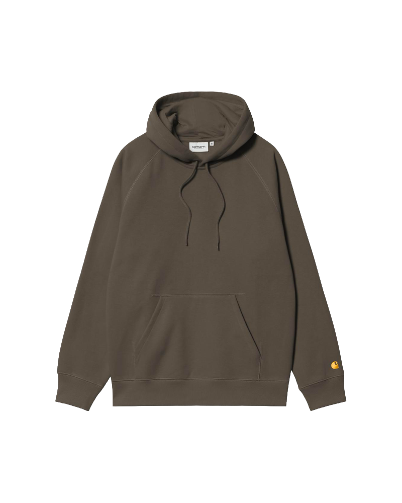 HOODED CHASE SWEAT SHUNGITE GOLD