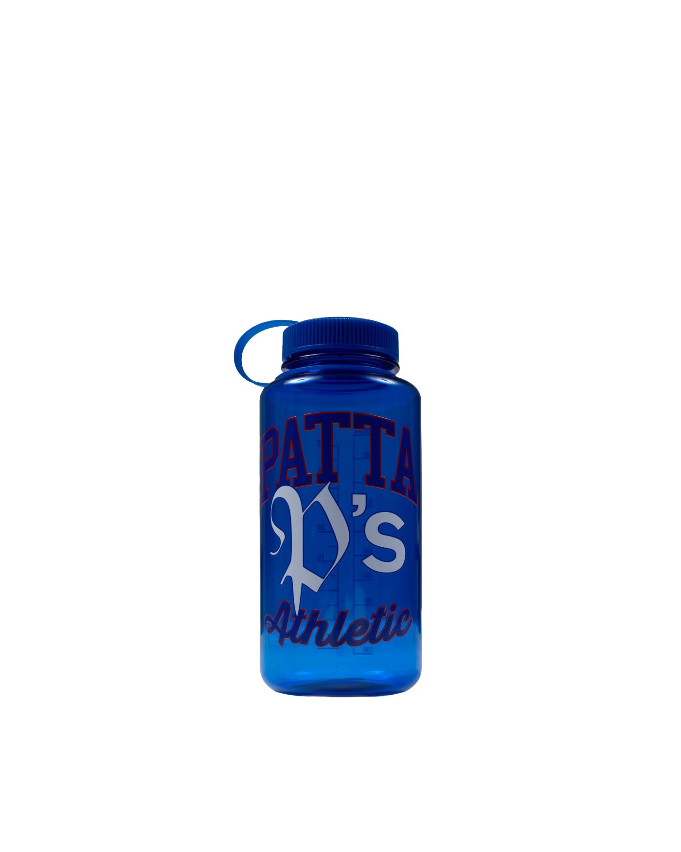 Gourde Patta Athletic bleue inscription P's Athletic vue face