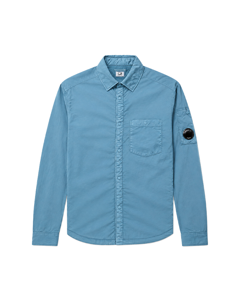 CHROME-R PADDED BUTTON OVERSHIRT ORION BLUE