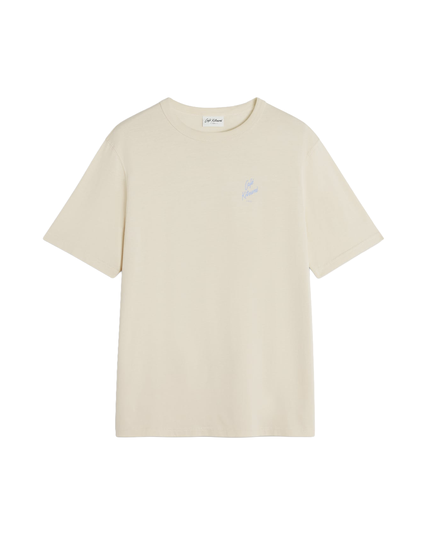 T-shirt Summer Relax Café Kitsuné couleur oat logo brodé face