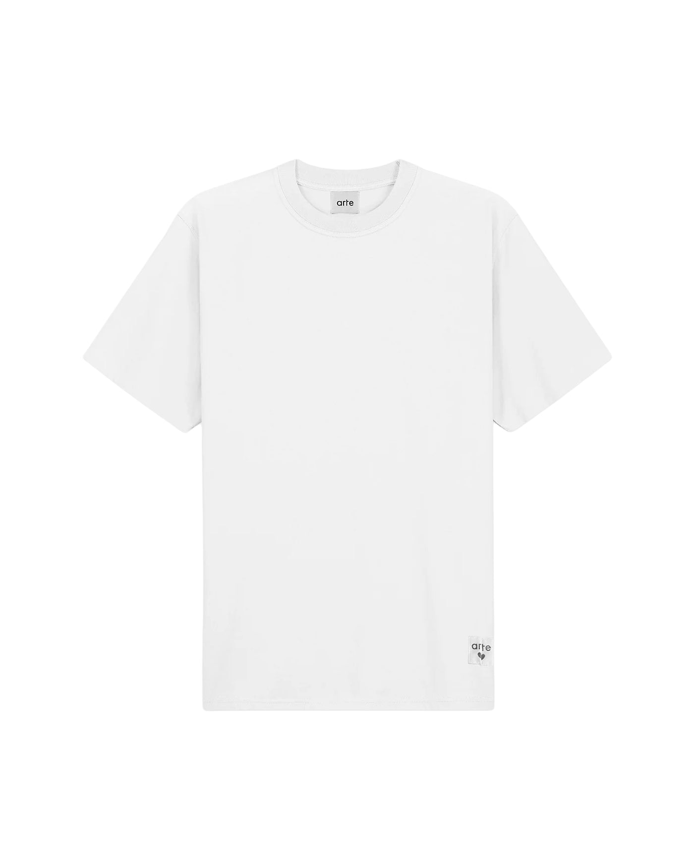 T-shirt réversible Arte Antwerp blanc avec étiquette logo face