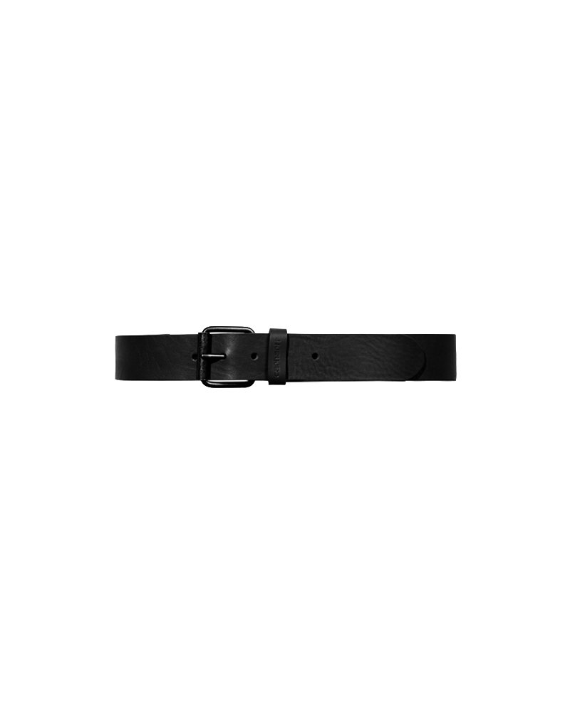 BELT SCRIPT LEATHER BLACK