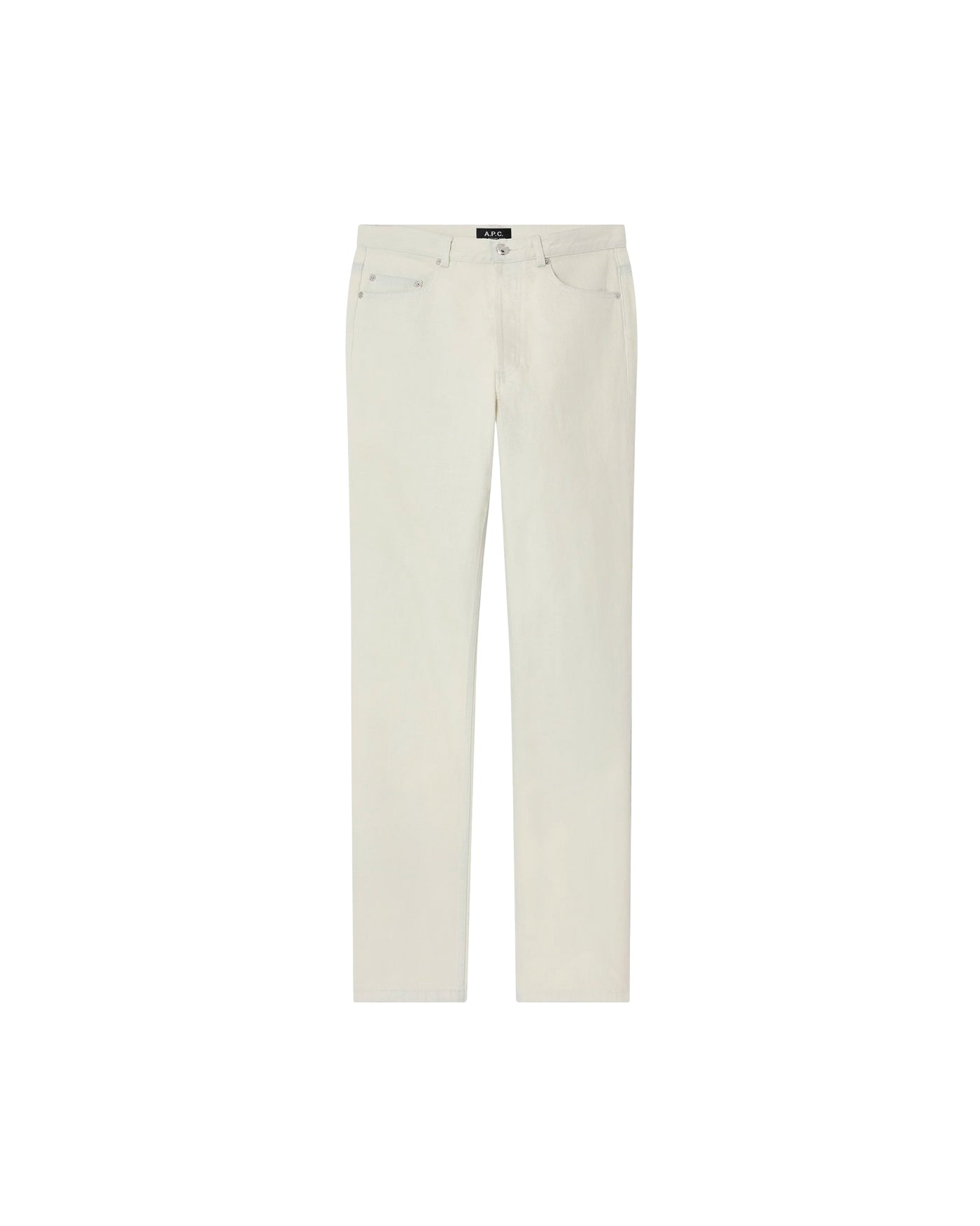 Jeans A.P.C New Standard écru coupe slim straight vue de face