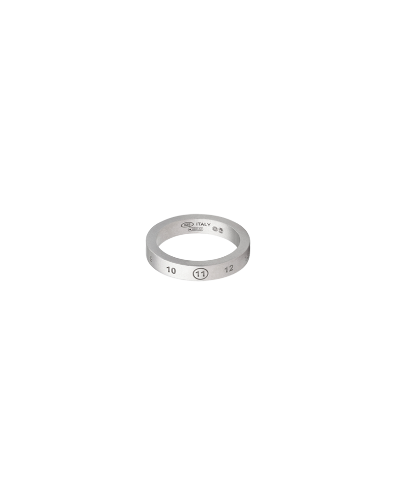 BAGUE NUMERIC 4MM ARGENT STERLING