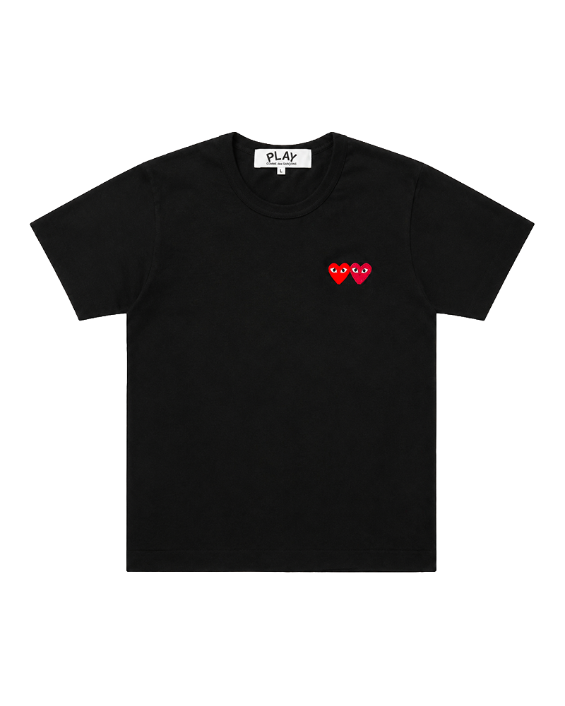 T-SHIRT DOUBLE BURGENDY BLACK
