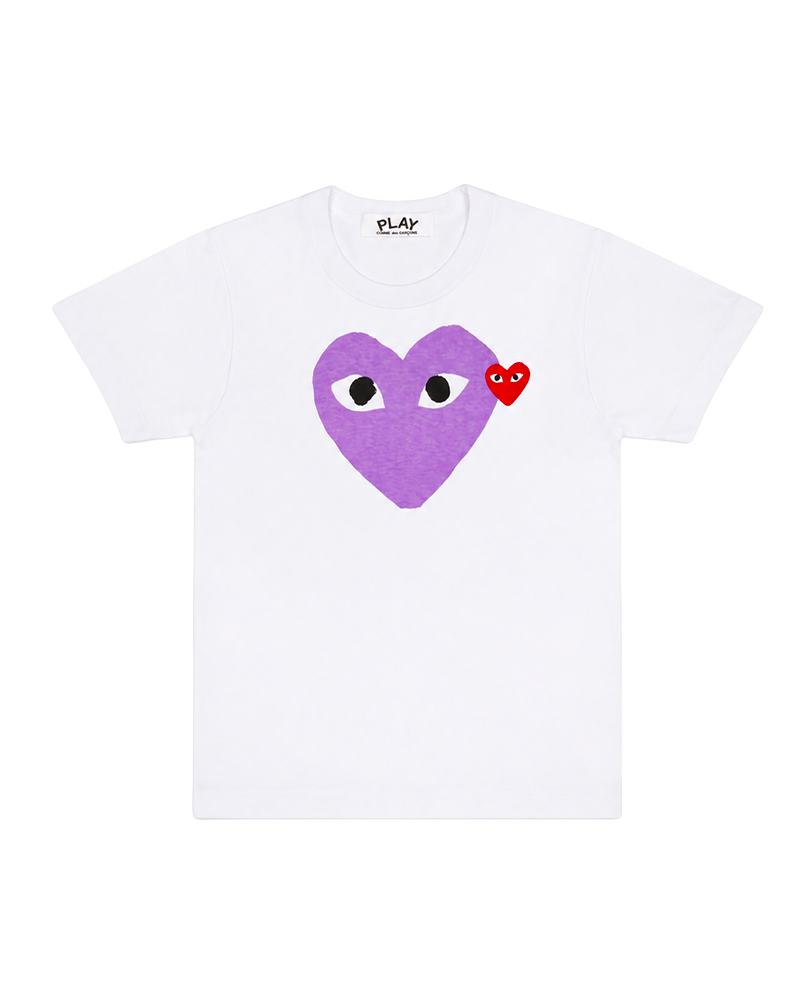 T-SHIRT RED EMBLEM KNIT PURPLE