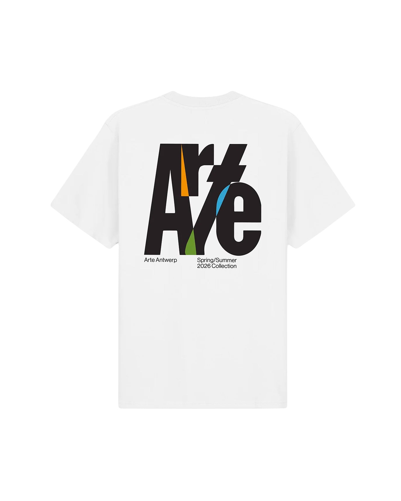 T-shirt Arte Antwerp blanc imprimé graphique logo Arte vue dos
