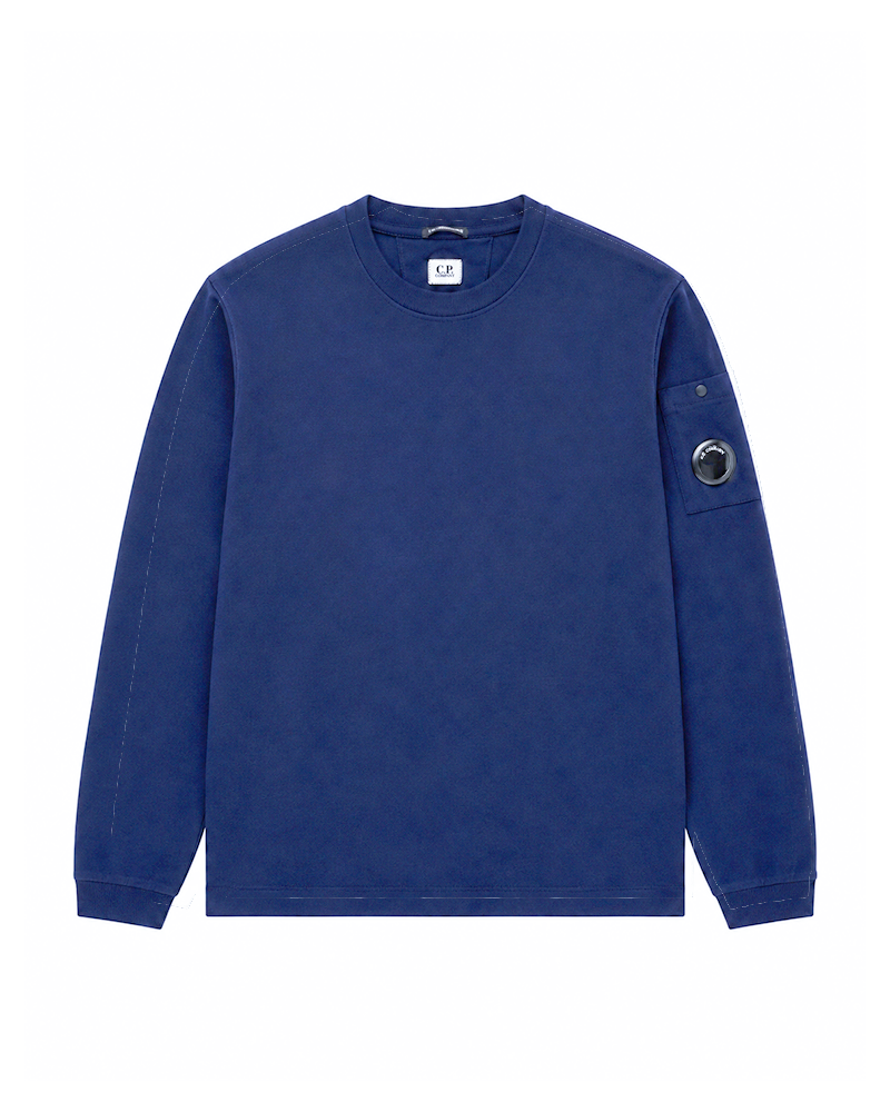 30/2 MERCERIZED JERSEY TWISTED LONG SLEEVE LENS T-SHIRT PEACOAT