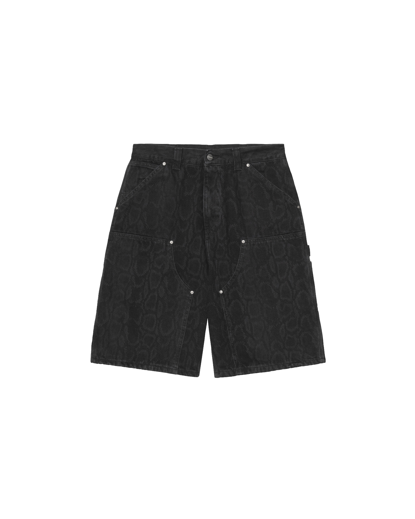 Short Carhartt WIP OG Double Knee noir motif camouflage face