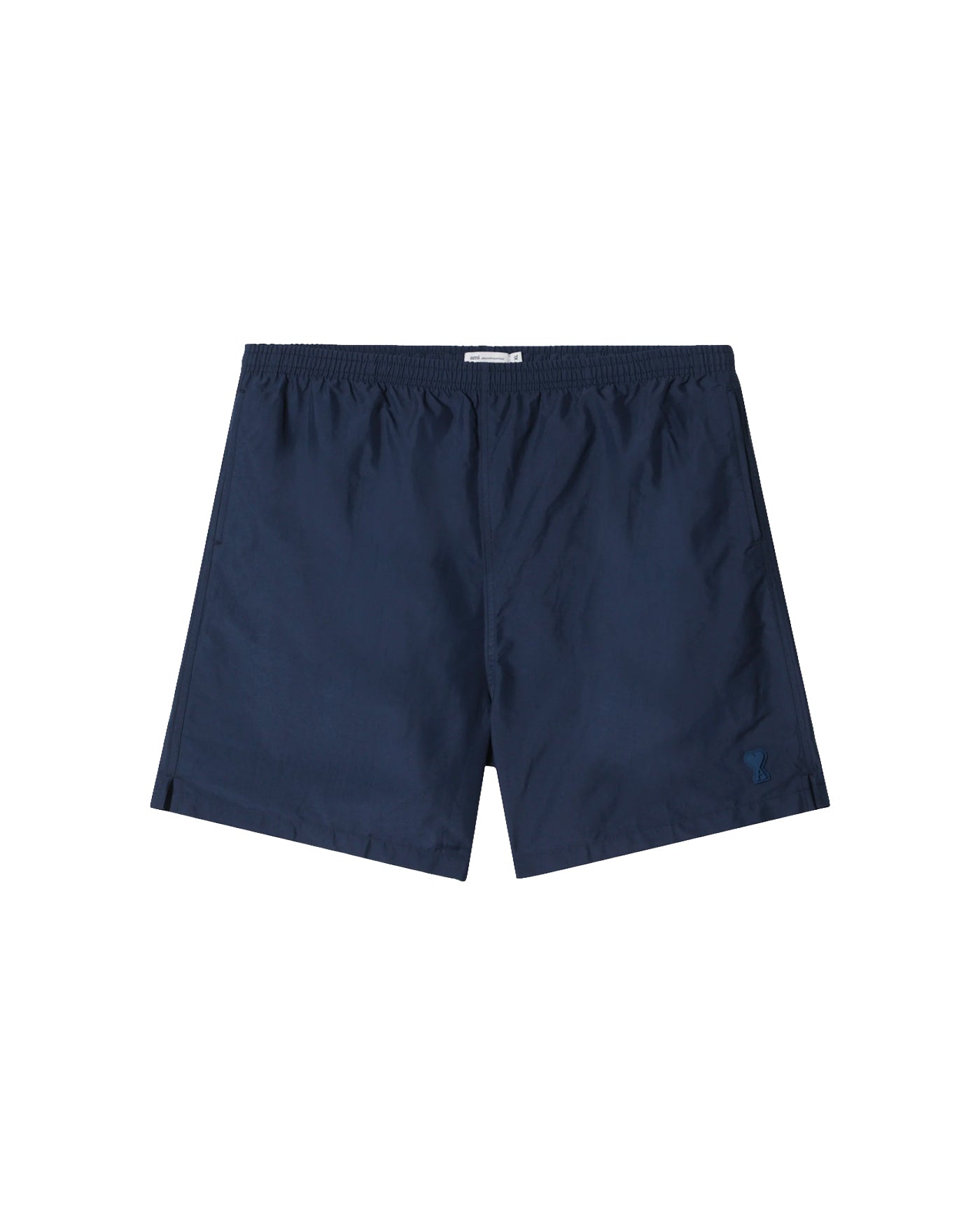 Short de bain Ami Paris bleu marine encre ceinture élastiquée face