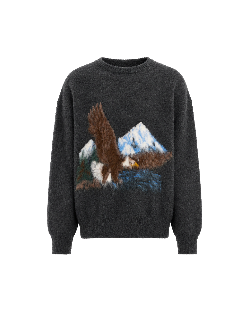 PULL COL ROND COULEUR 001J