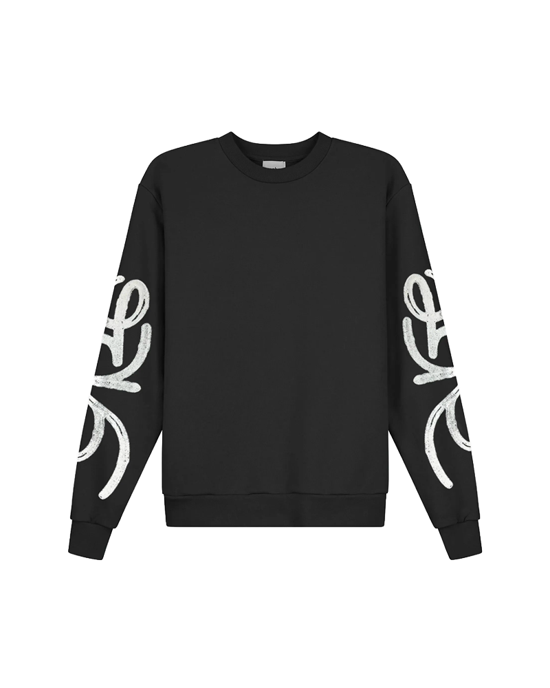SWIRL CREWNECK BLACK