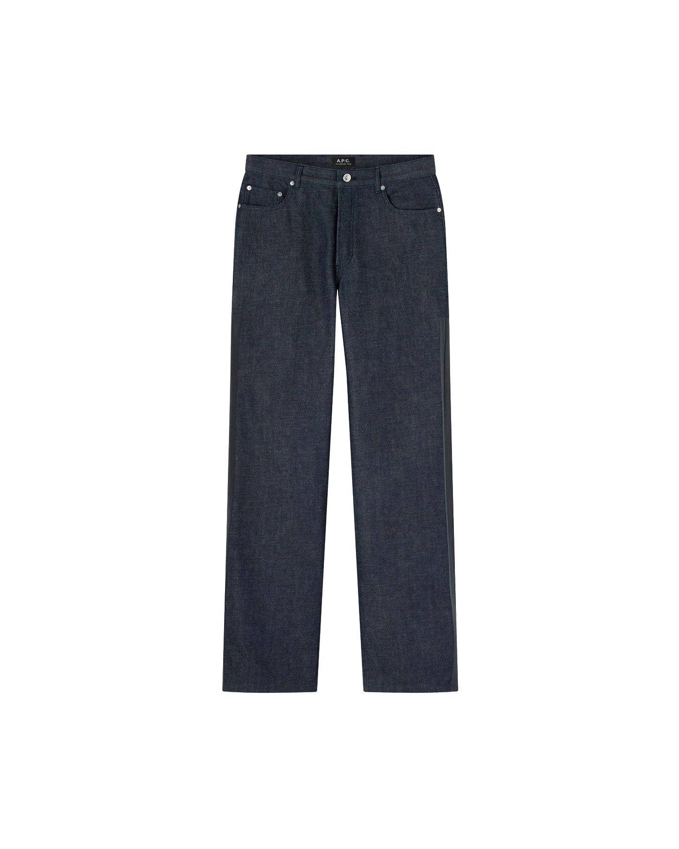 Jeans A.P.C FRGMT Sally indigo brut coupe large flat lay face