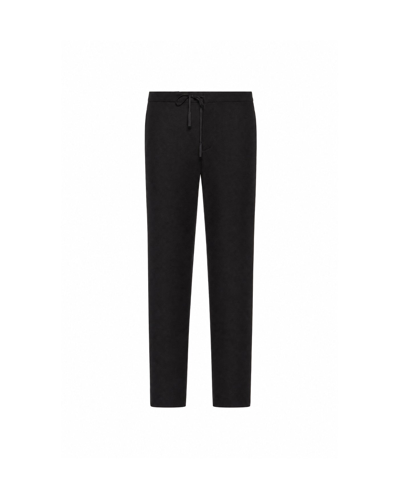 Pantalon Maison Margiela laine vierge noir coupe droite face