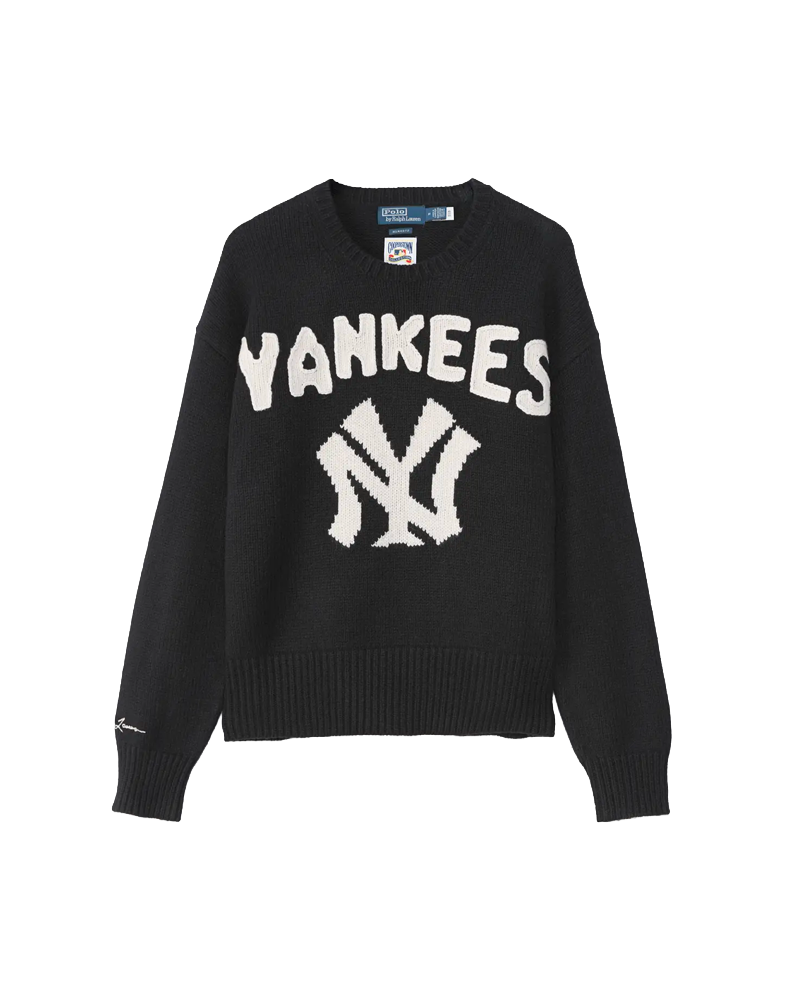 PULLOVER MLB WOOL ALPACA POLO BLACK MULTI