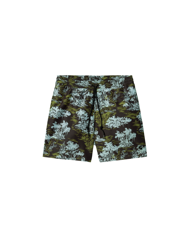 SWIM TRUNKS SLATER BAYOU MIDNIGHT BLACK