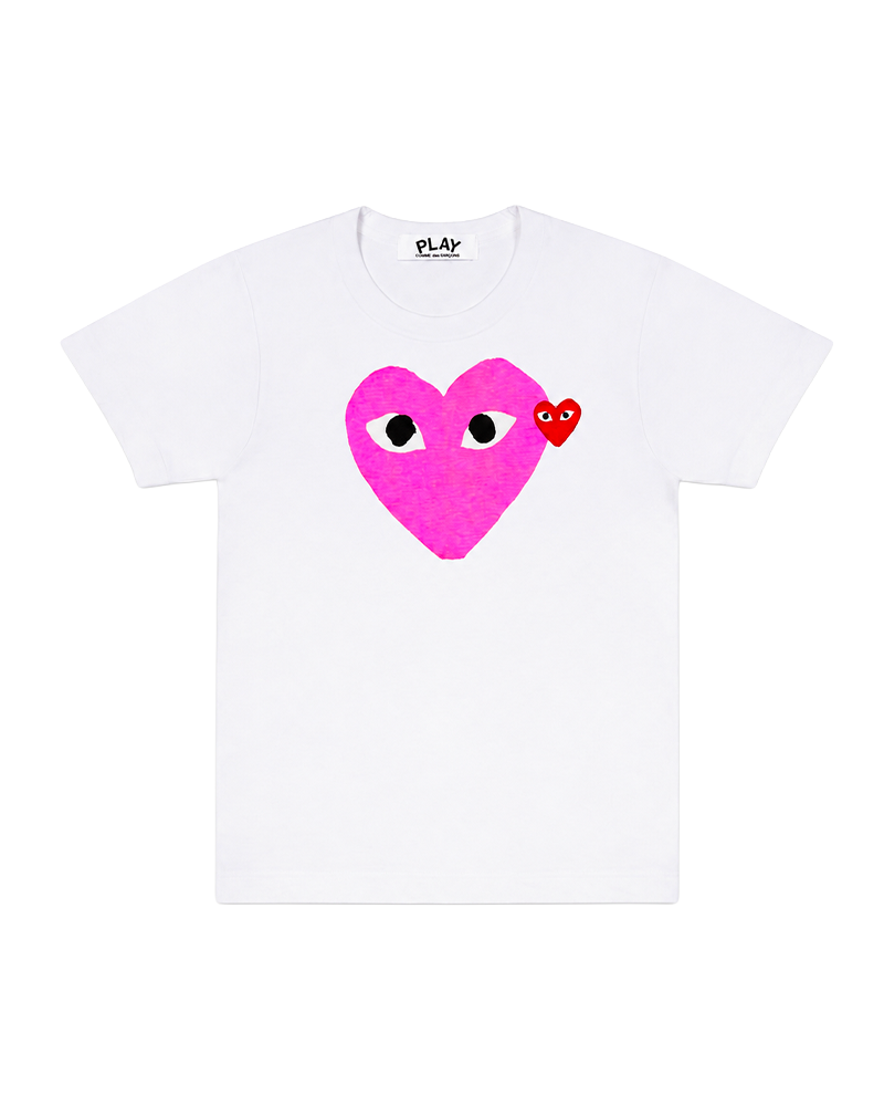 T-SHIRT RED EMBLEM KNIT PINK