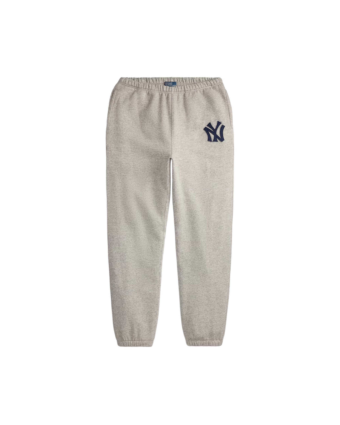 Pantalon de jogging Ralph Lauren x Yankees gris chiné logo NY vue face