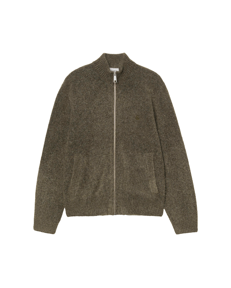 CURTIS SWEATER JACKET TANGLED SHUNGITE