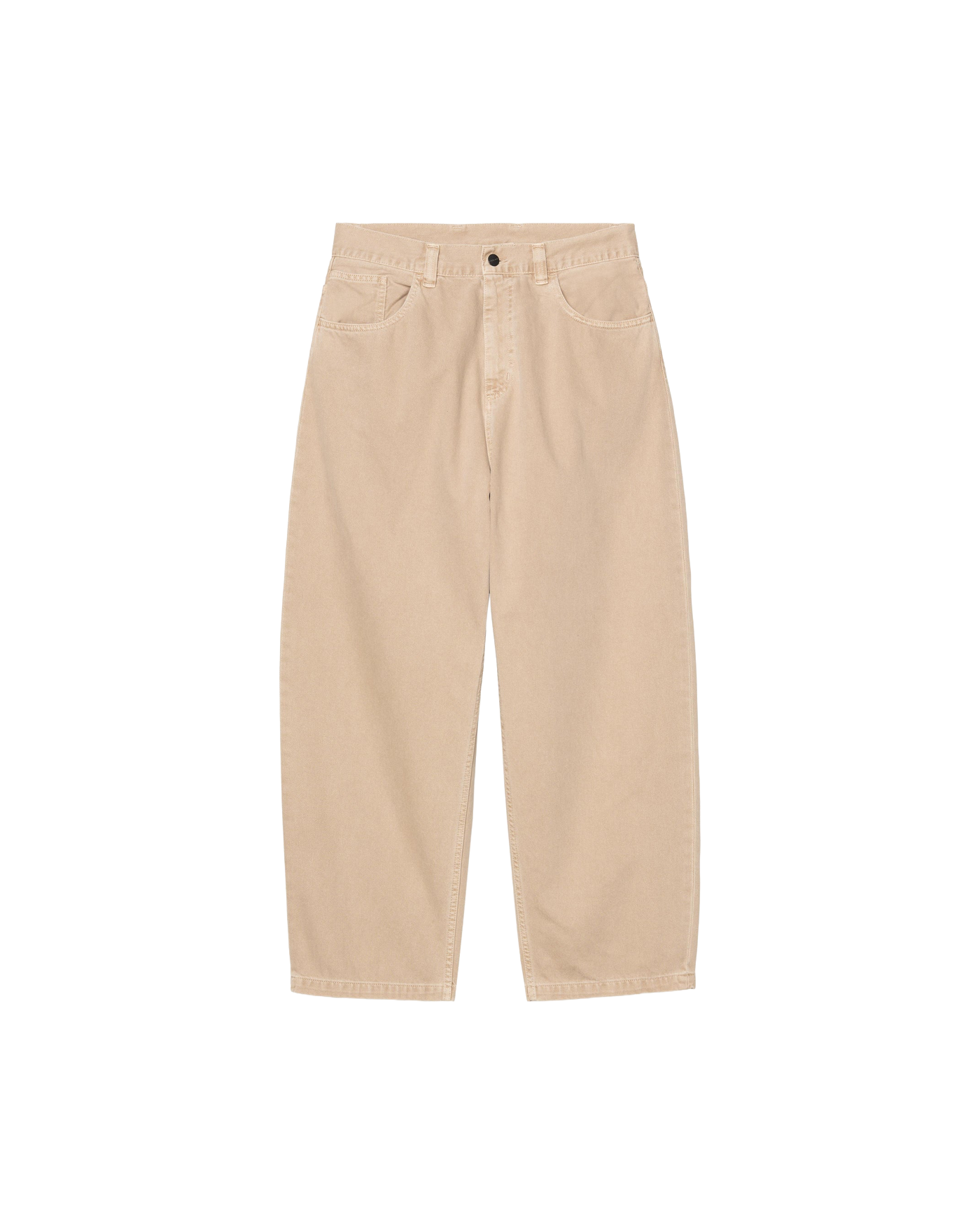 Pantalon Brandon Carhartt WIP coloris beige barchan coupe large face