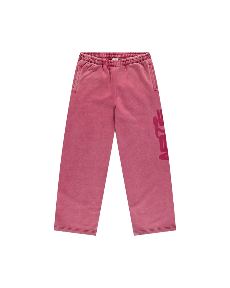 SUNFADE STENCIL EASE SWEATPANTS RED