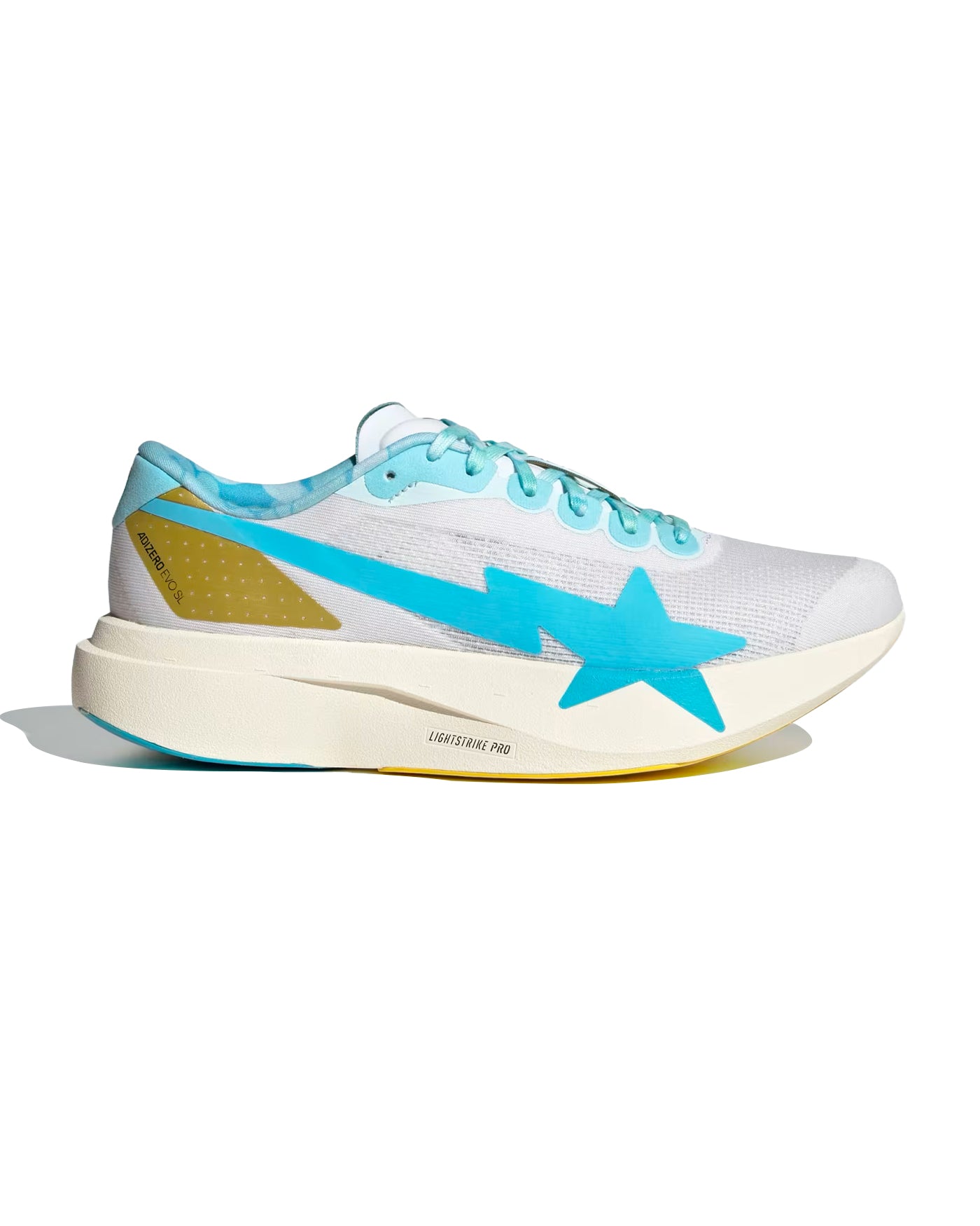 ADIZERO EVO SL BAPE CLOUD WHITE / GOLD METALLIC
