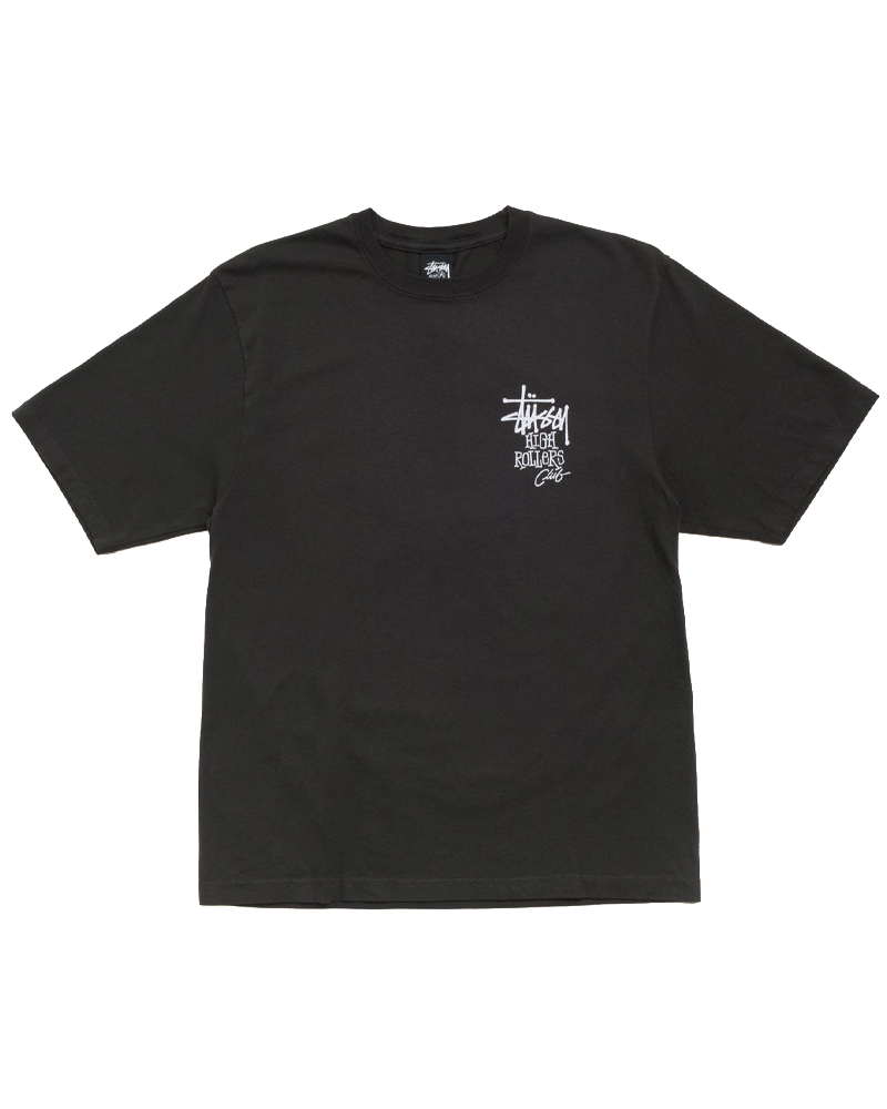 HIGH ROLLERS PIG. DYED TEE FADED BLACK