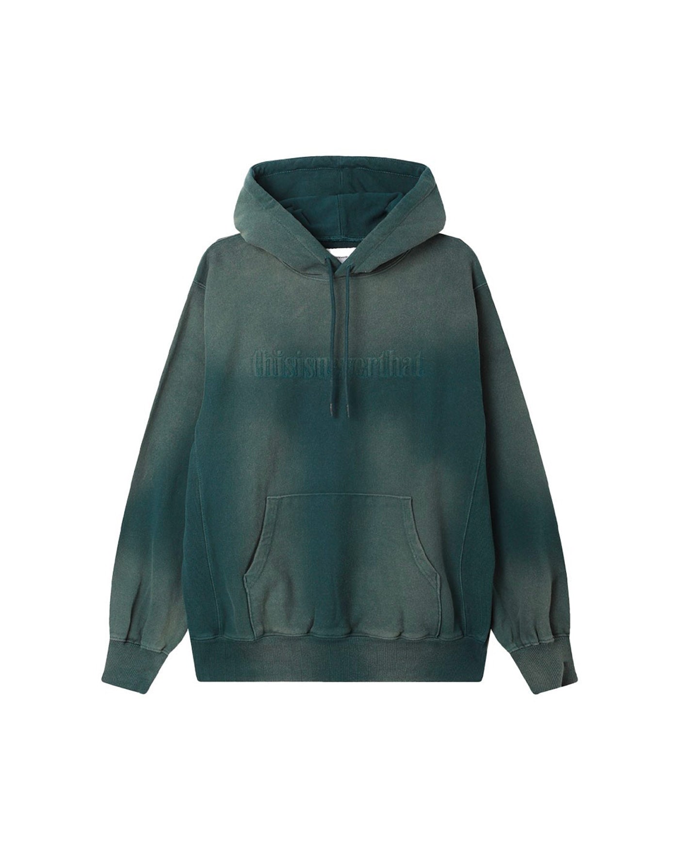 HOODIE EMBROIDERY FADED INDIGO