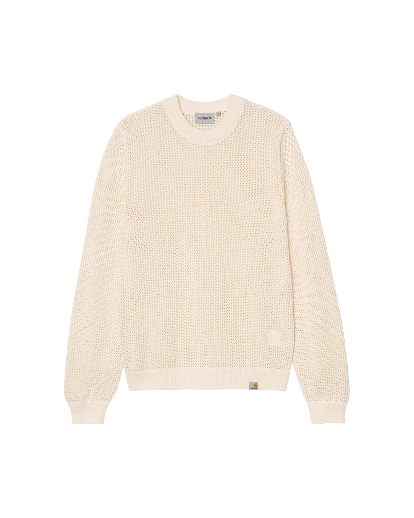 Sweat en maille ajourée Carhartt WIP Stockton écru beige face