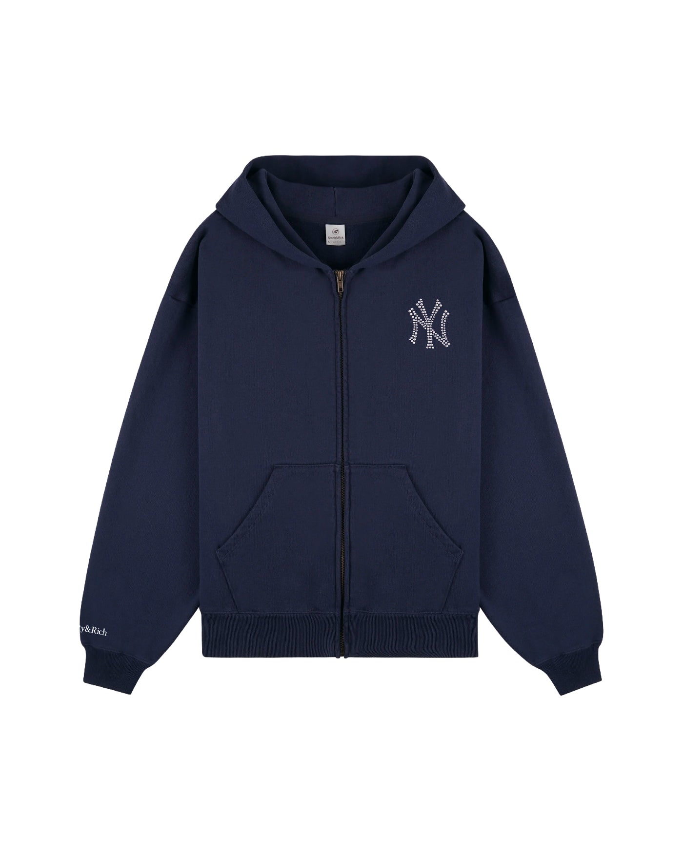 HOODIE ZIP YANKEES KRYSTAL DARK NAVY