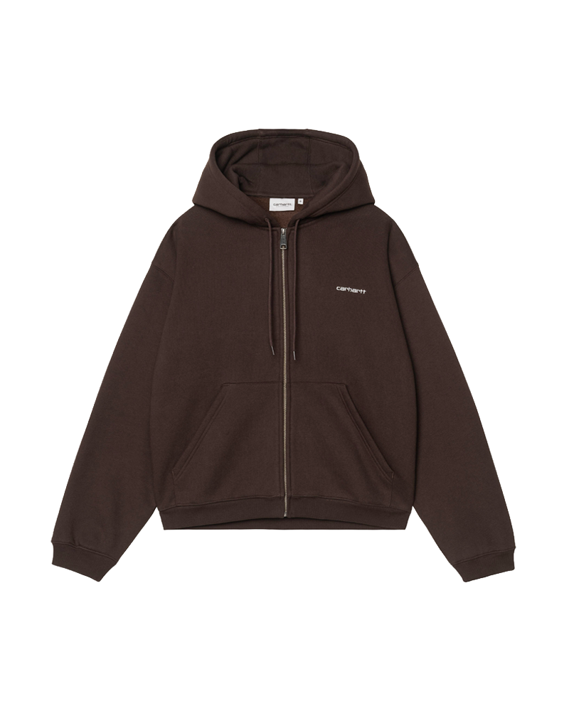 HOODED EBBERT JACKET TOBACCO / WHITE