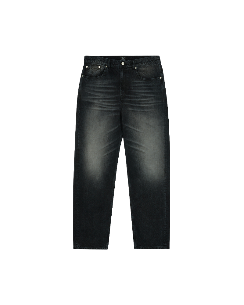 DENIM PANT DARK DIRTY WHISKERS BLACK