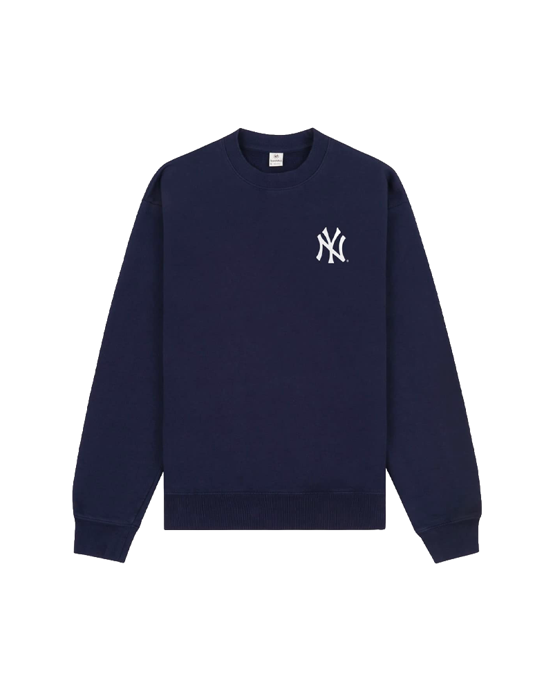 YANKEES SERIF CREWNECK DARK NAVY