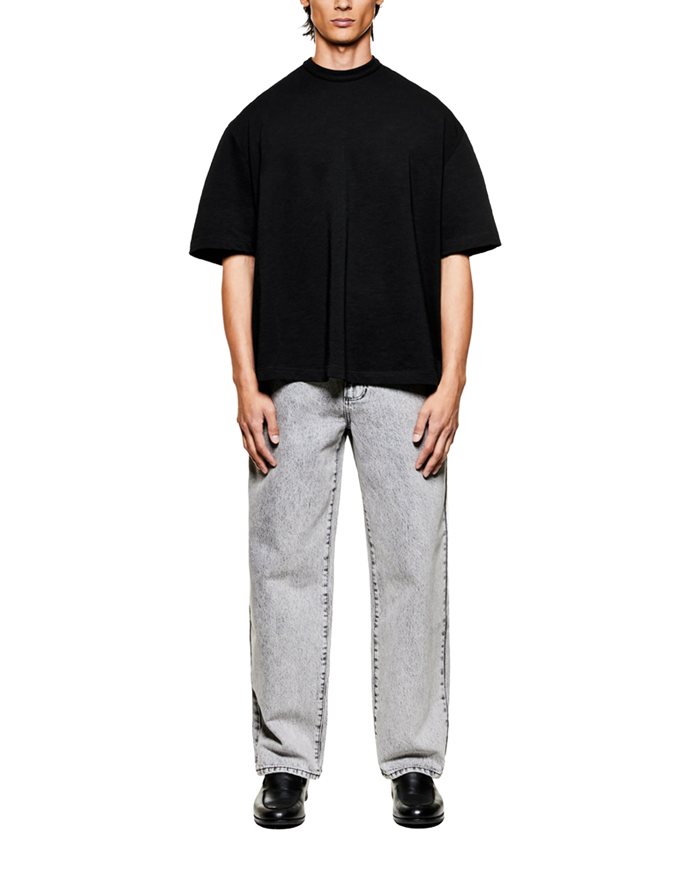 220 GSM SLUB T-SHIRT BLACK