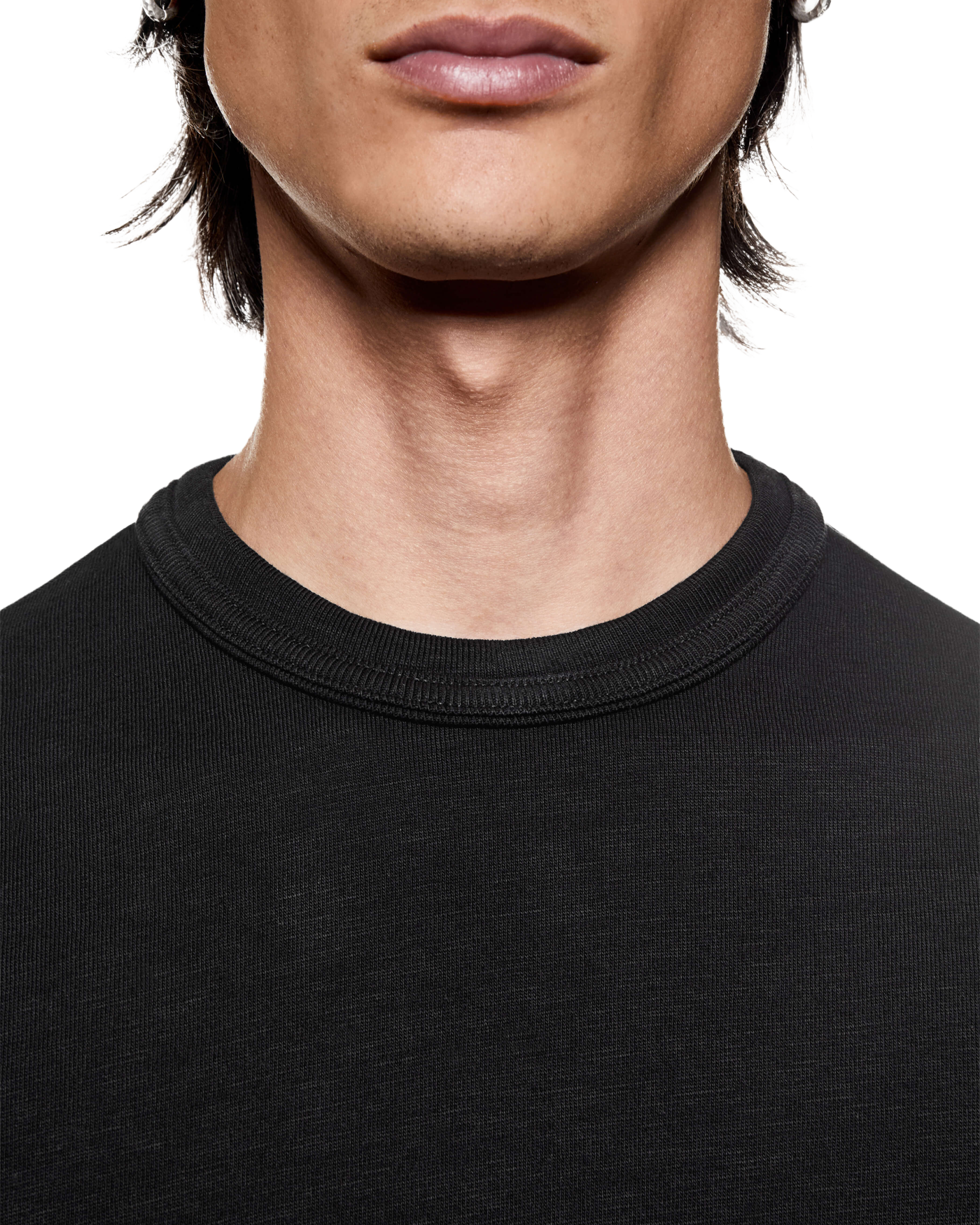 220 GSM SLUB T-SHIRT BLACK
