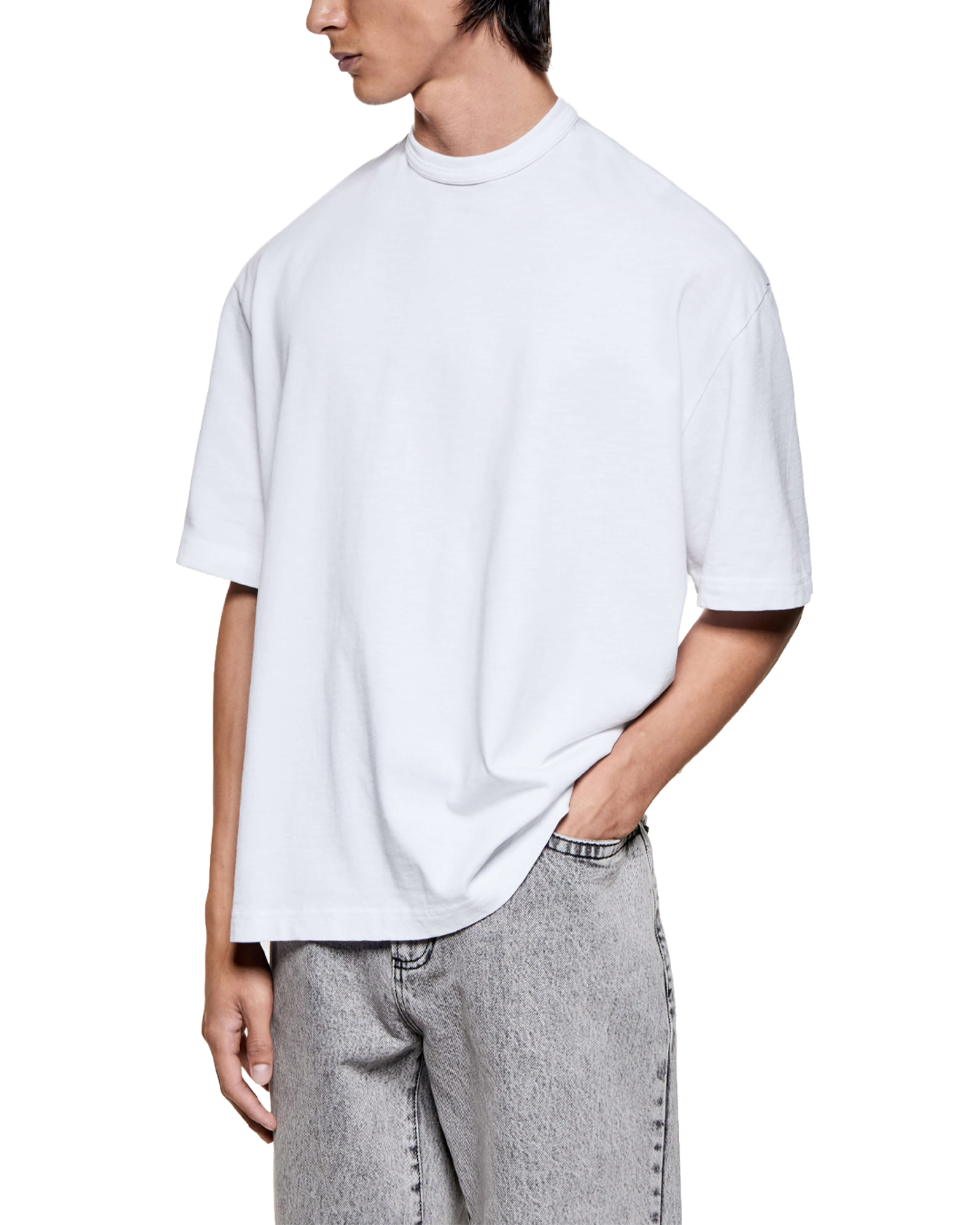 220 GSM SLUB T-SHIRT WHITE