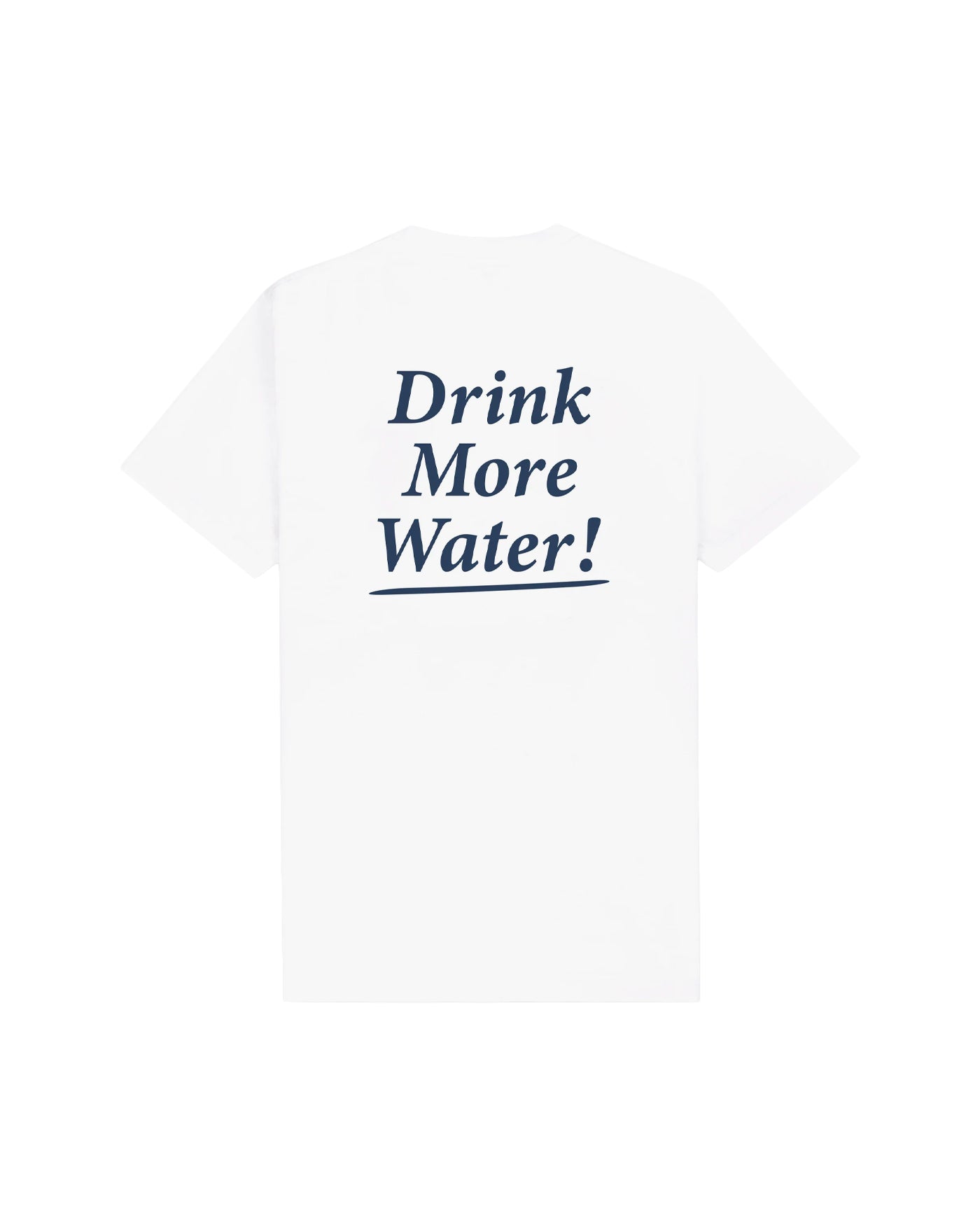 T-SHIRT DRINK MORE WATER WHITE