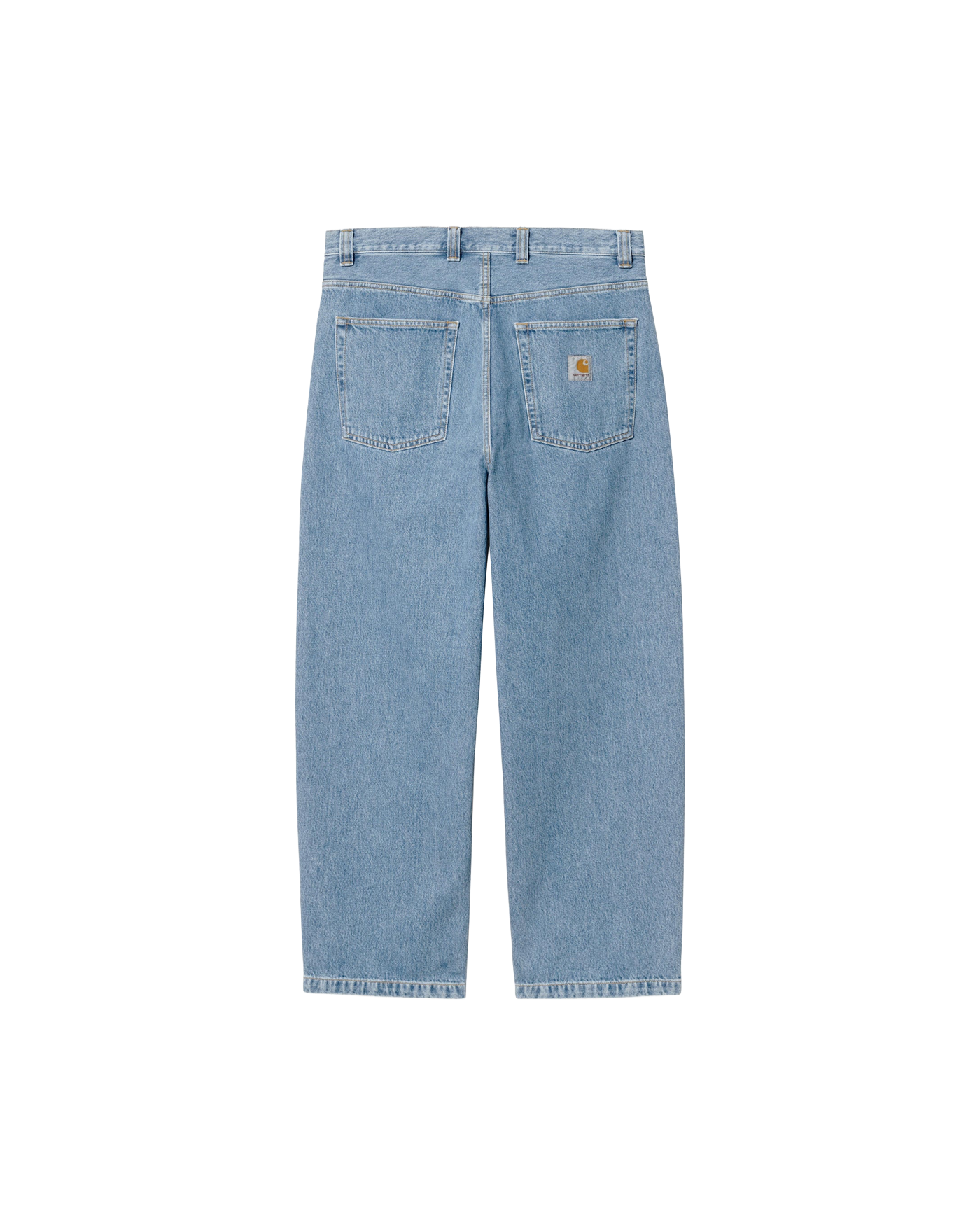 Jeans Brandon Carhartt WIP bleu ciel stone bleached coupe large dos