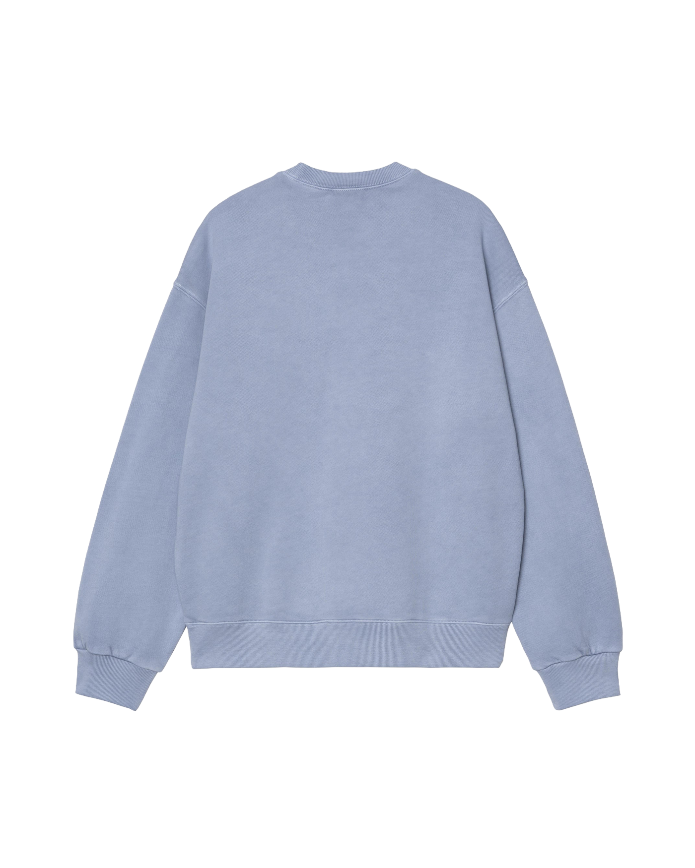 Sweat col rond Carhartt WIP Nelson bleu lavande délavé vue dos