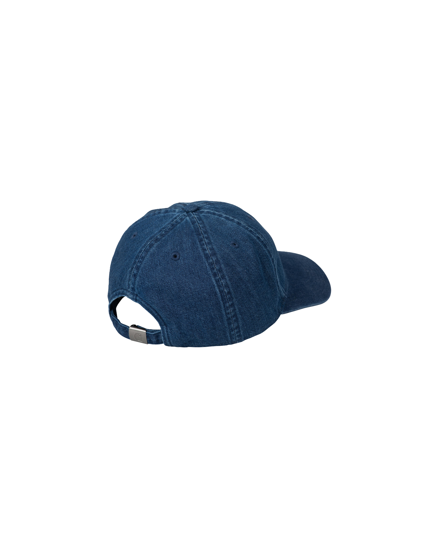 Casquette Carhartt WIP bleu stone denim réglette métallique dos