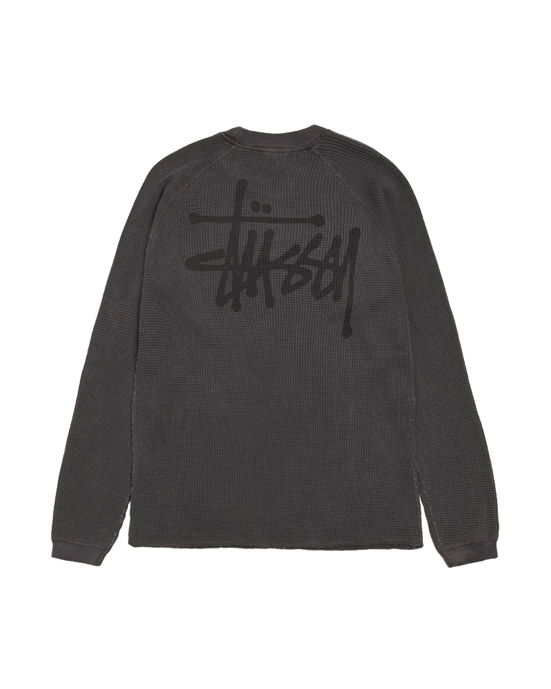 RAGLAN THERMAL BASIC STOCK WASHED BLACK