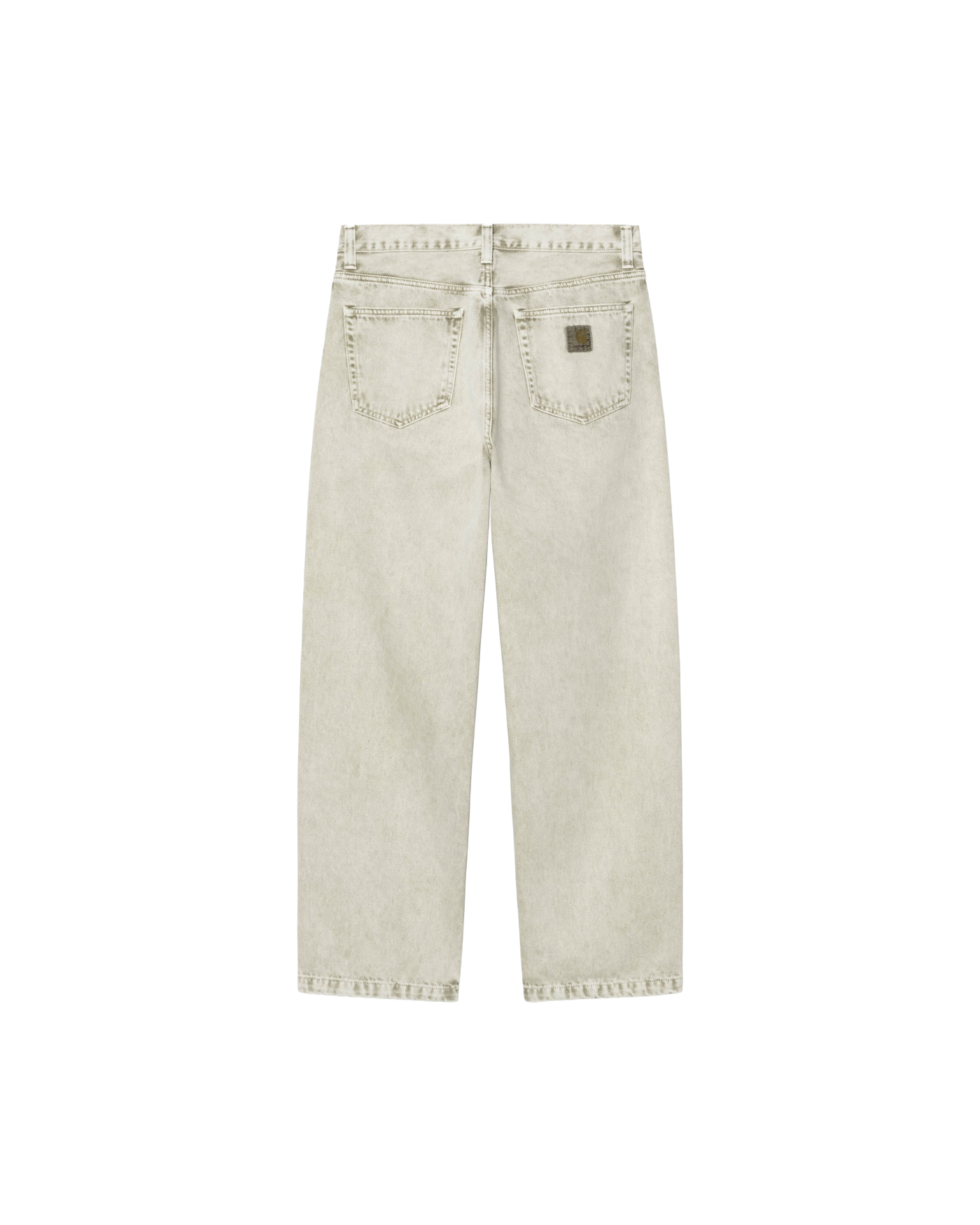 Jeans Carhartt WIP Landon vert sauge délavé coupe droite large, dos