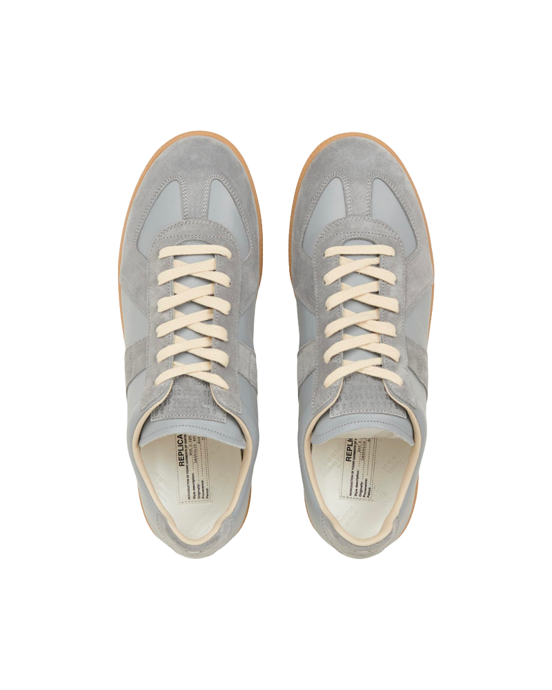 SNEACKERS REPLICA CUIR NAPA GRIS
