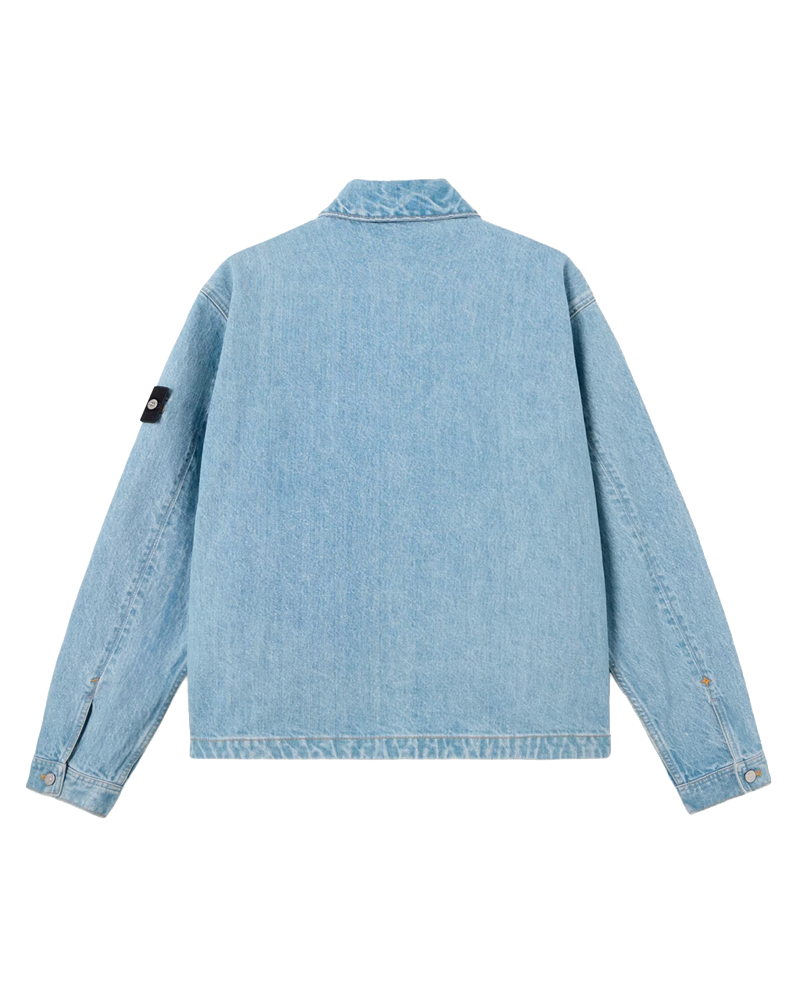 BIKER JACKET 4100006 S0J33 BLUE LIGHT WASH