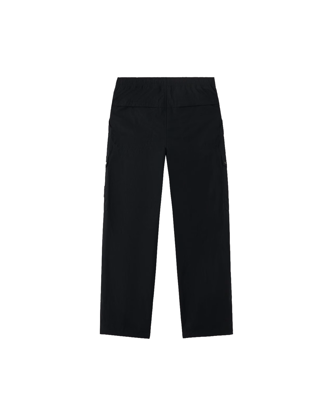 Pantalon cargo Stone Island noir coupe loose à taille élastique, vue dos