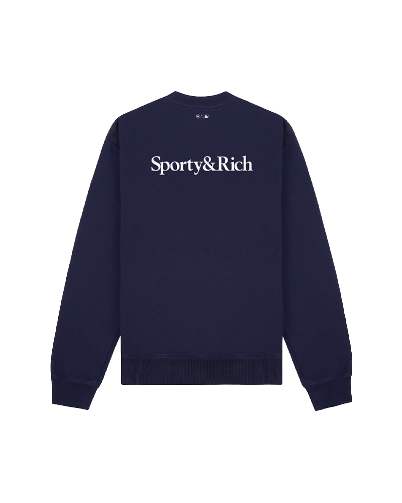 YANKEES SERIF CREWNECK DARK NAVY