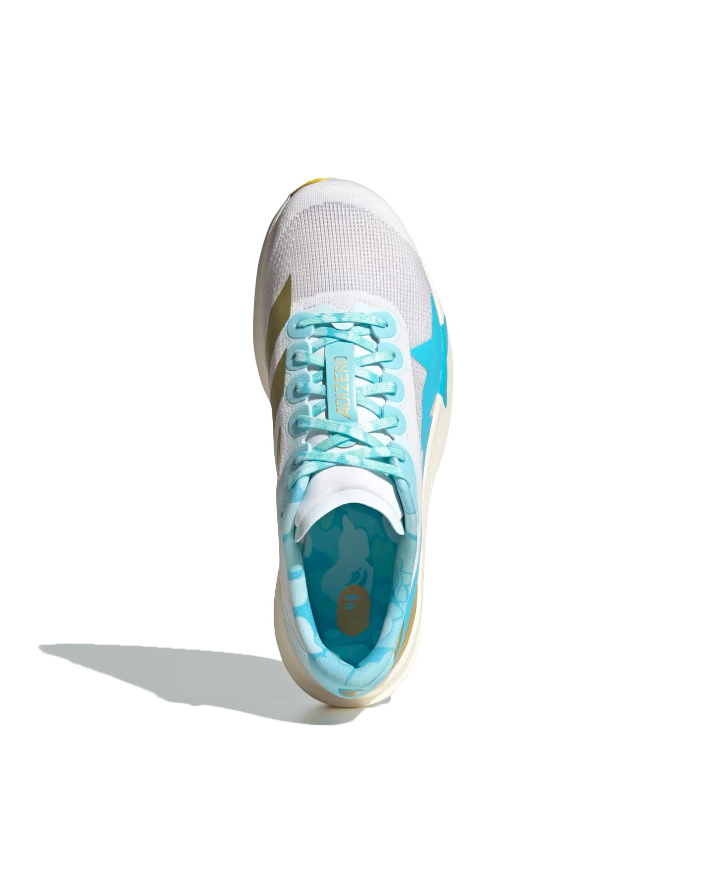 ADIZERO EVO SL BAPE CLOUD WHITE / GOLD METALLIC