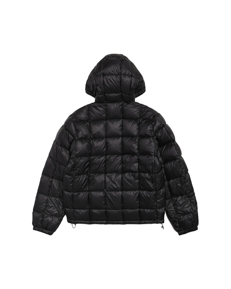 MIDWEIGHT HOODED PUFFER BLACK