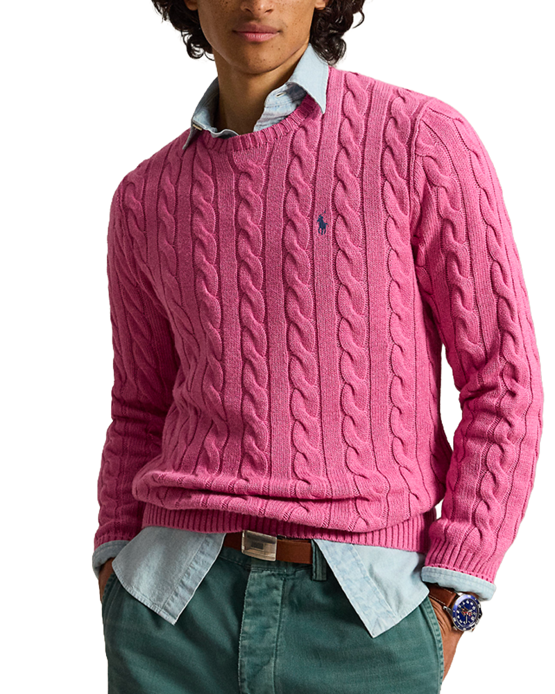 LS DRIVER CN-LONG SLEEVE-PULLOVER THULIAN PINK HEATHER